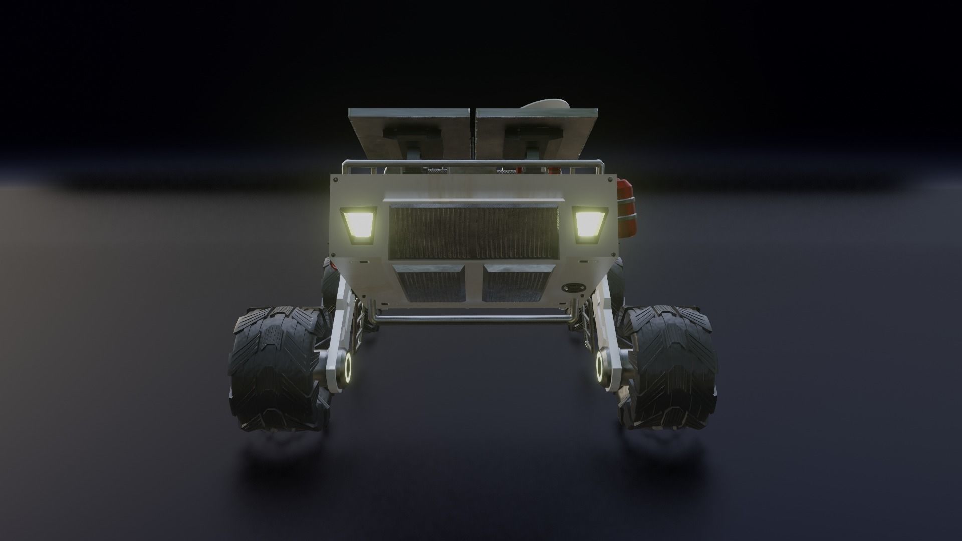 Mars Rover Low-poly 3D model_9