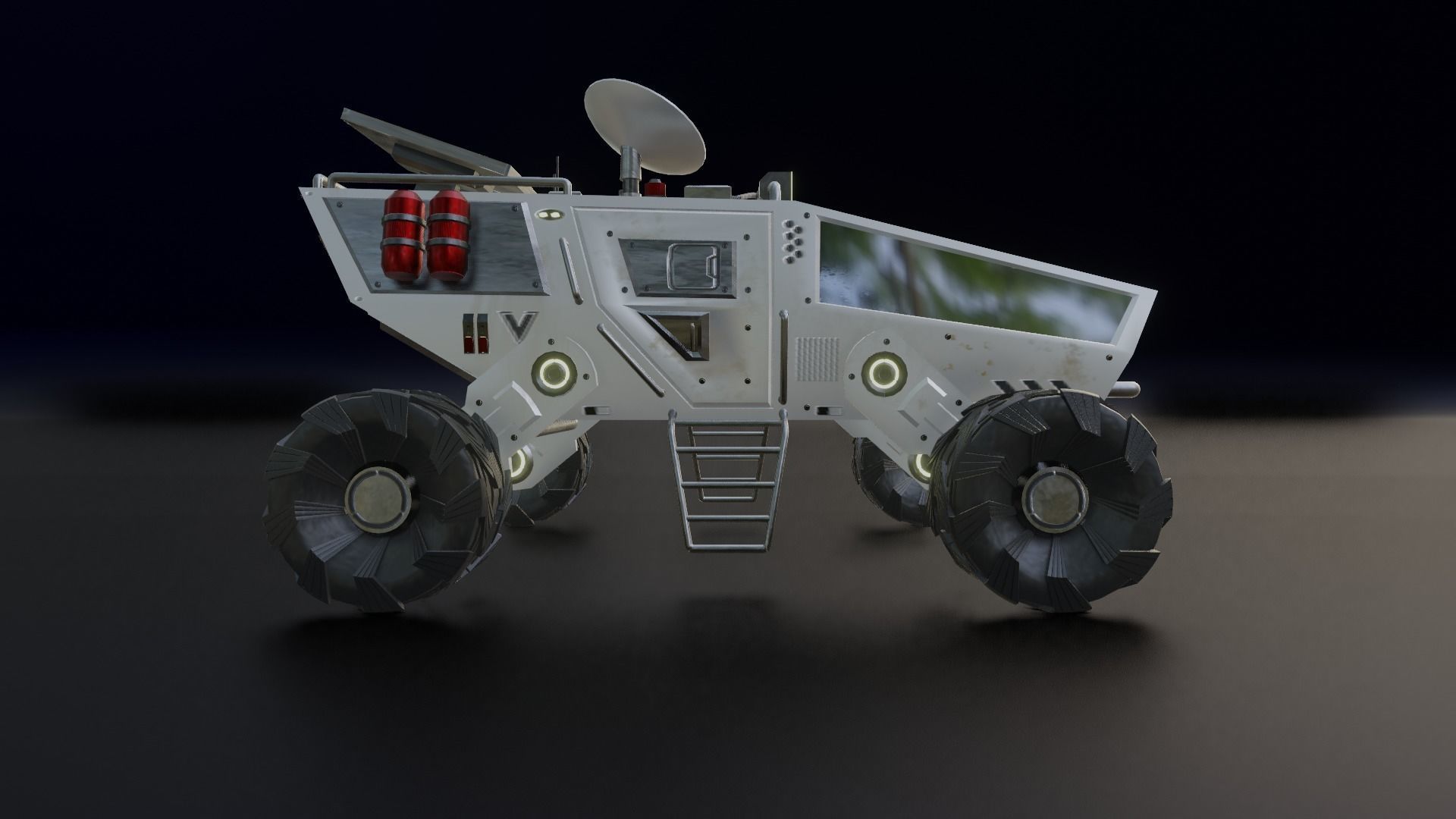 Mars Rover Low-poly 3D model_4