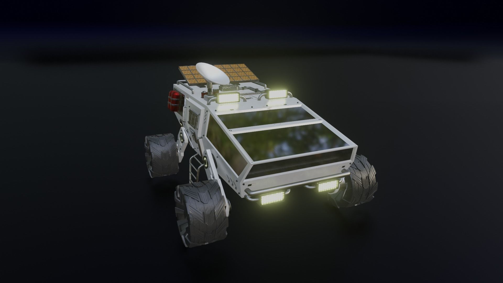 Mars Rover Low-poly 3D model_6