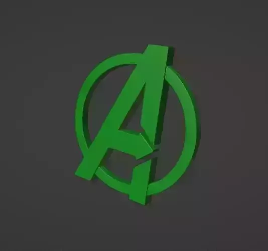 Avengers logo Free 3D print model