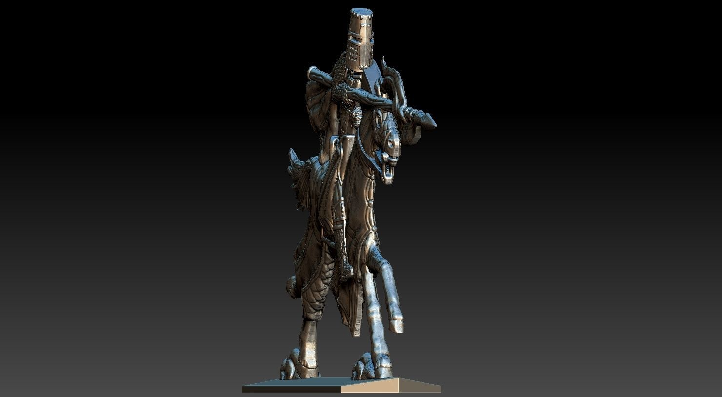 EQUESTRIAN KNIGHT 5 3D print model_22