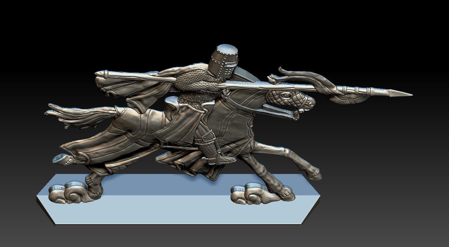 EQUESTRIAN KNIGHT 5 3D print model_17