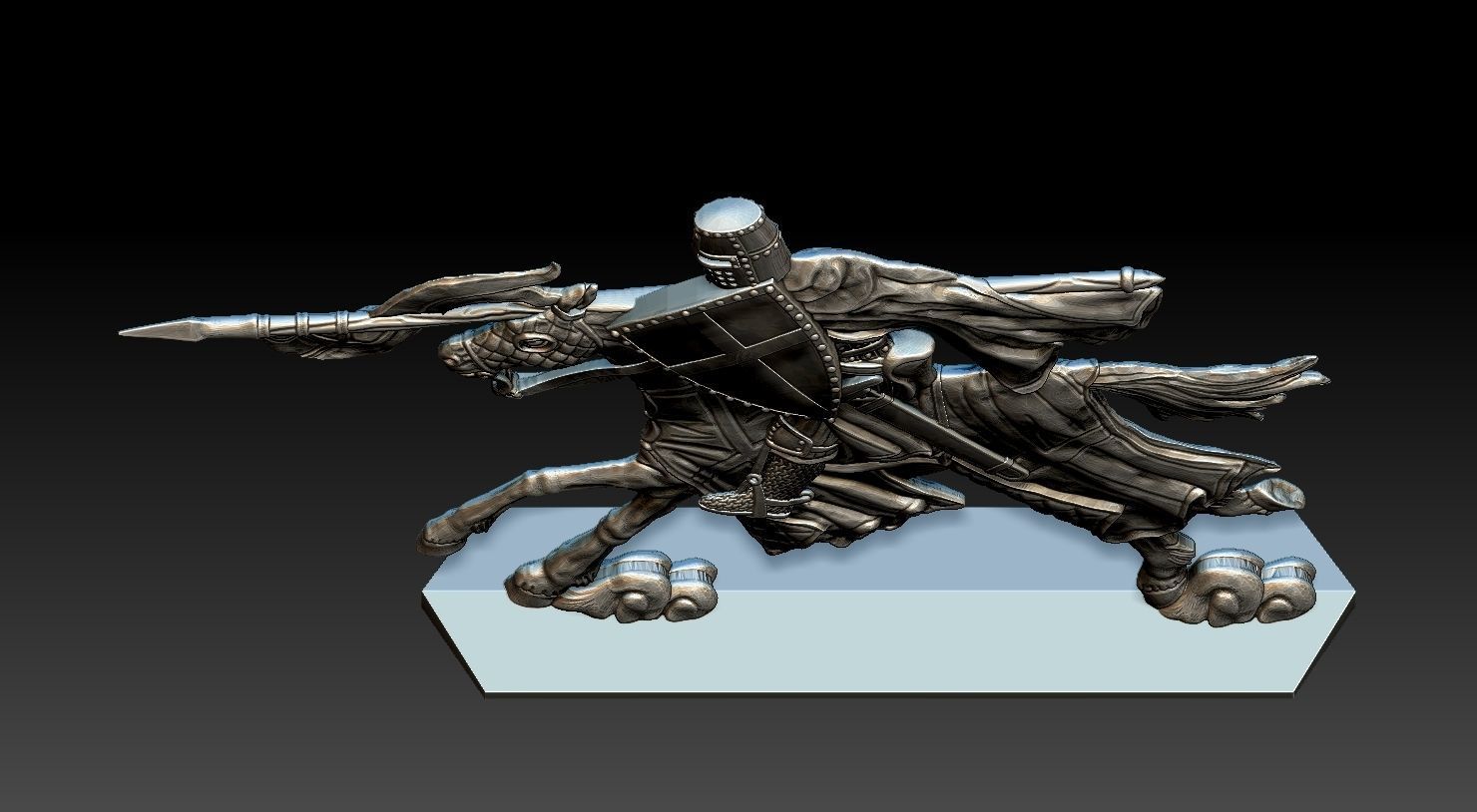 EQUESTRIAN KNIGHT 5 3D print model_19