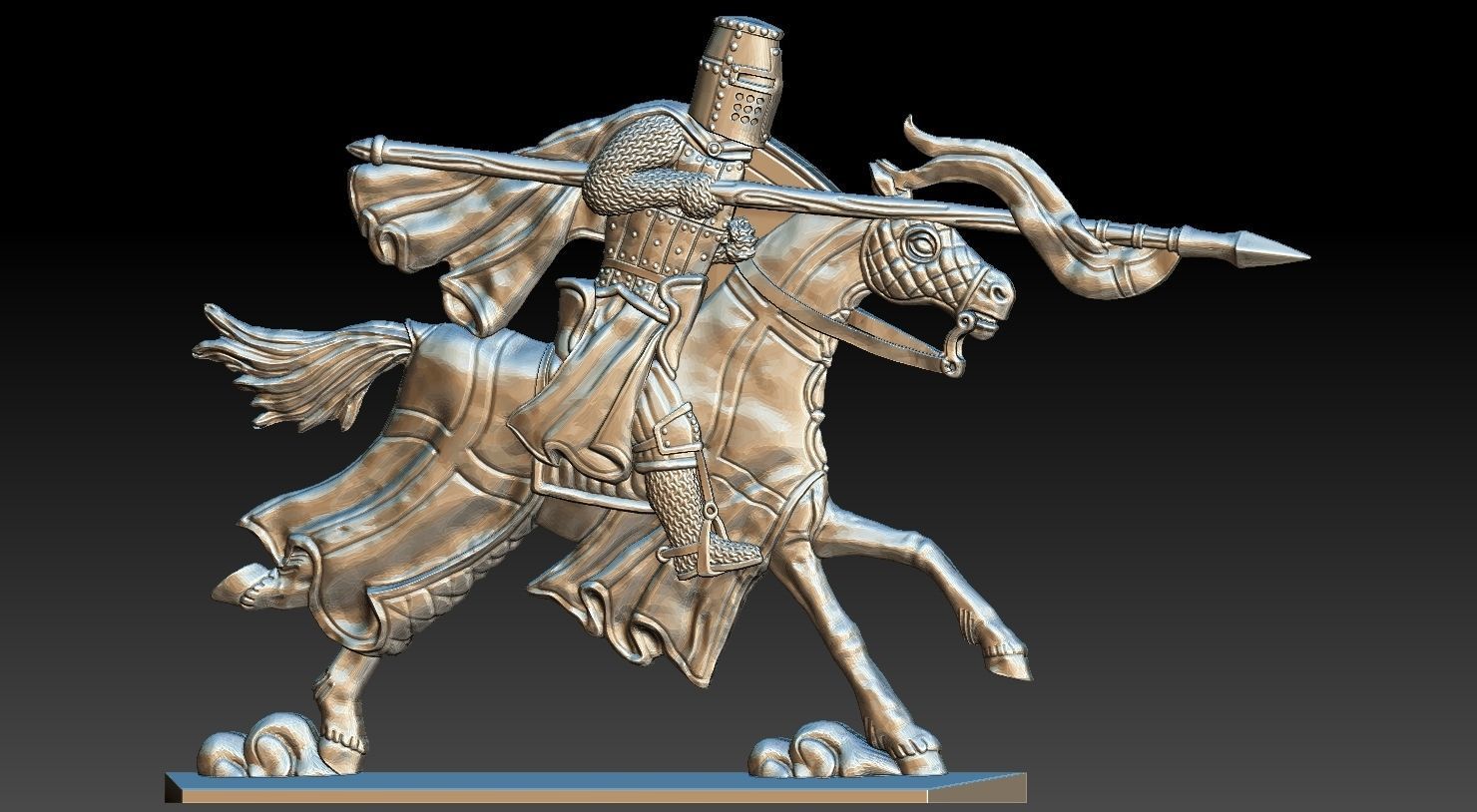 EQUESTRIAN KNIGHT 5 3D print model_13
