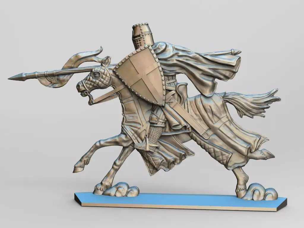 EQUESTRIAN KNIGHT 5 3D print model_0