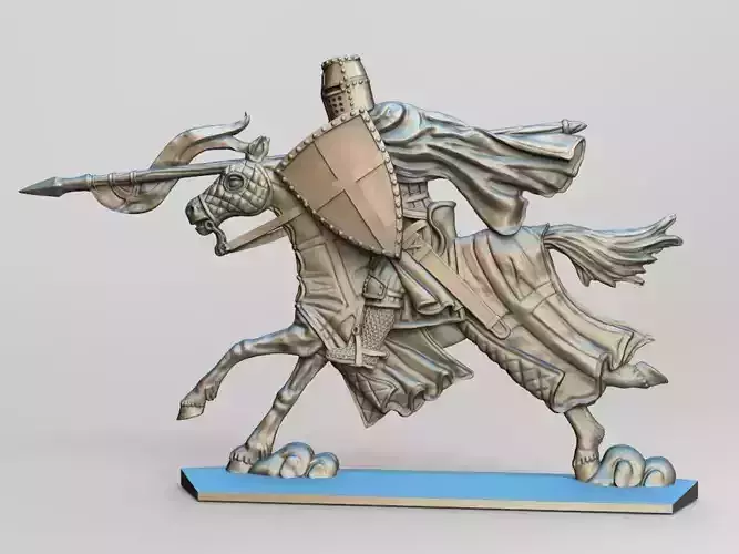 EQUESTRIAN KNIGHT 5 3D print model