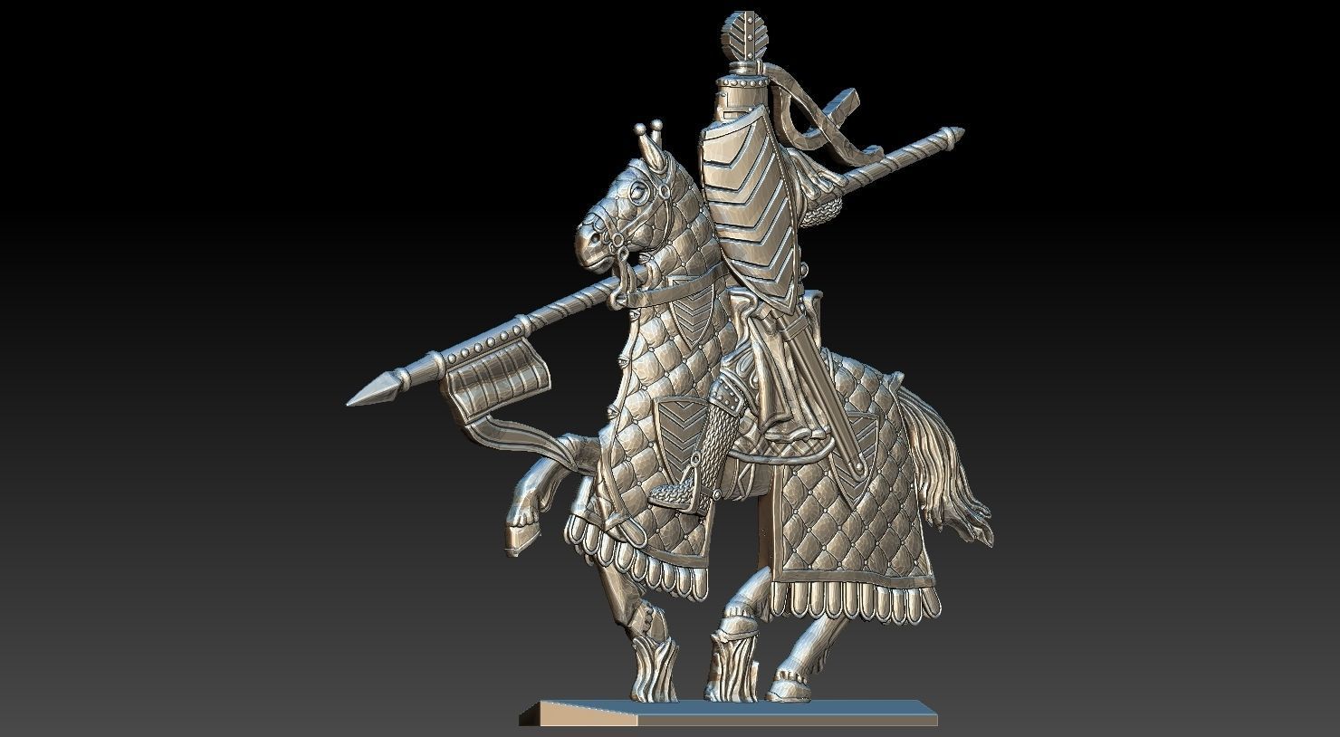 EQUESTRIAN KNIGHT 6 3D print model_26