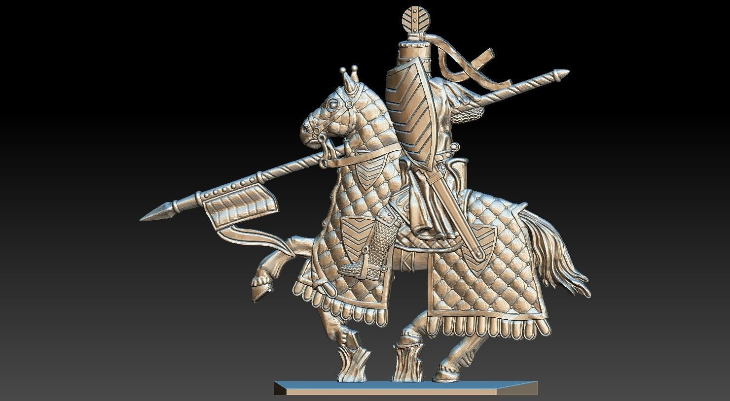 EQUESTRIAN KNIGHT 6 3D print model_5