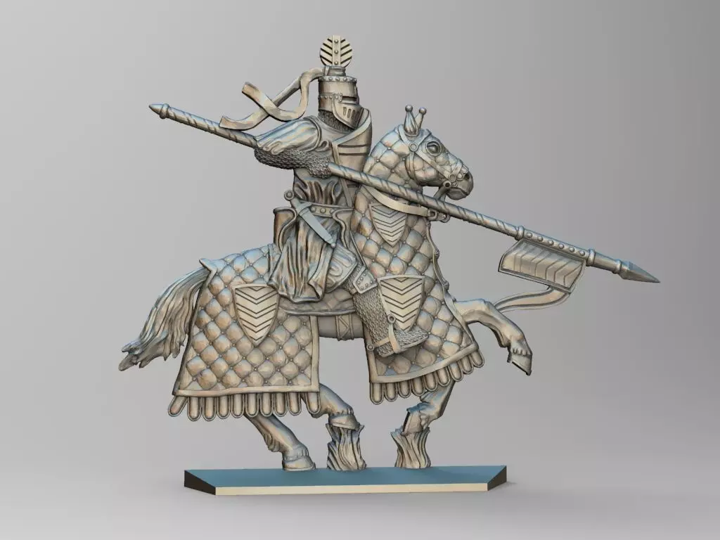 EQUESTRIAN KNIGHT 6 3D print model_0