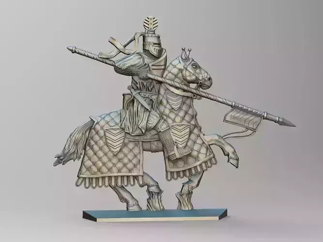 EQUESTRIAN KNIGHT 6 3D print model