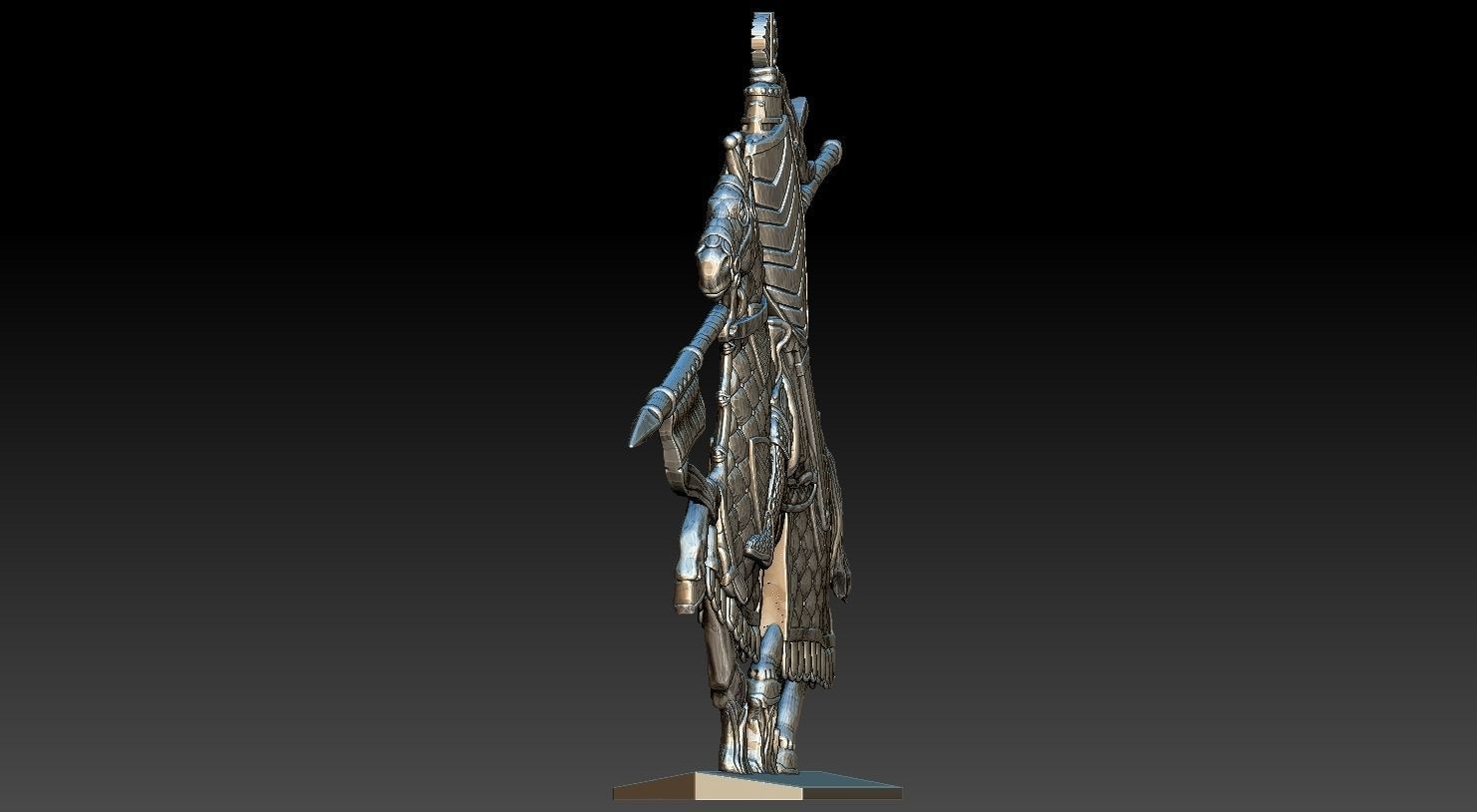 EQUESTRIAN KNIGHT 6 3D print model_24