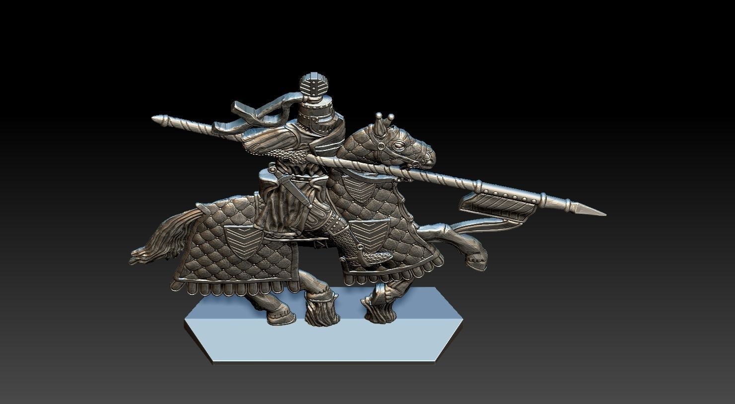 EQUESTRIAN KNIGHT 6 3D print model_17