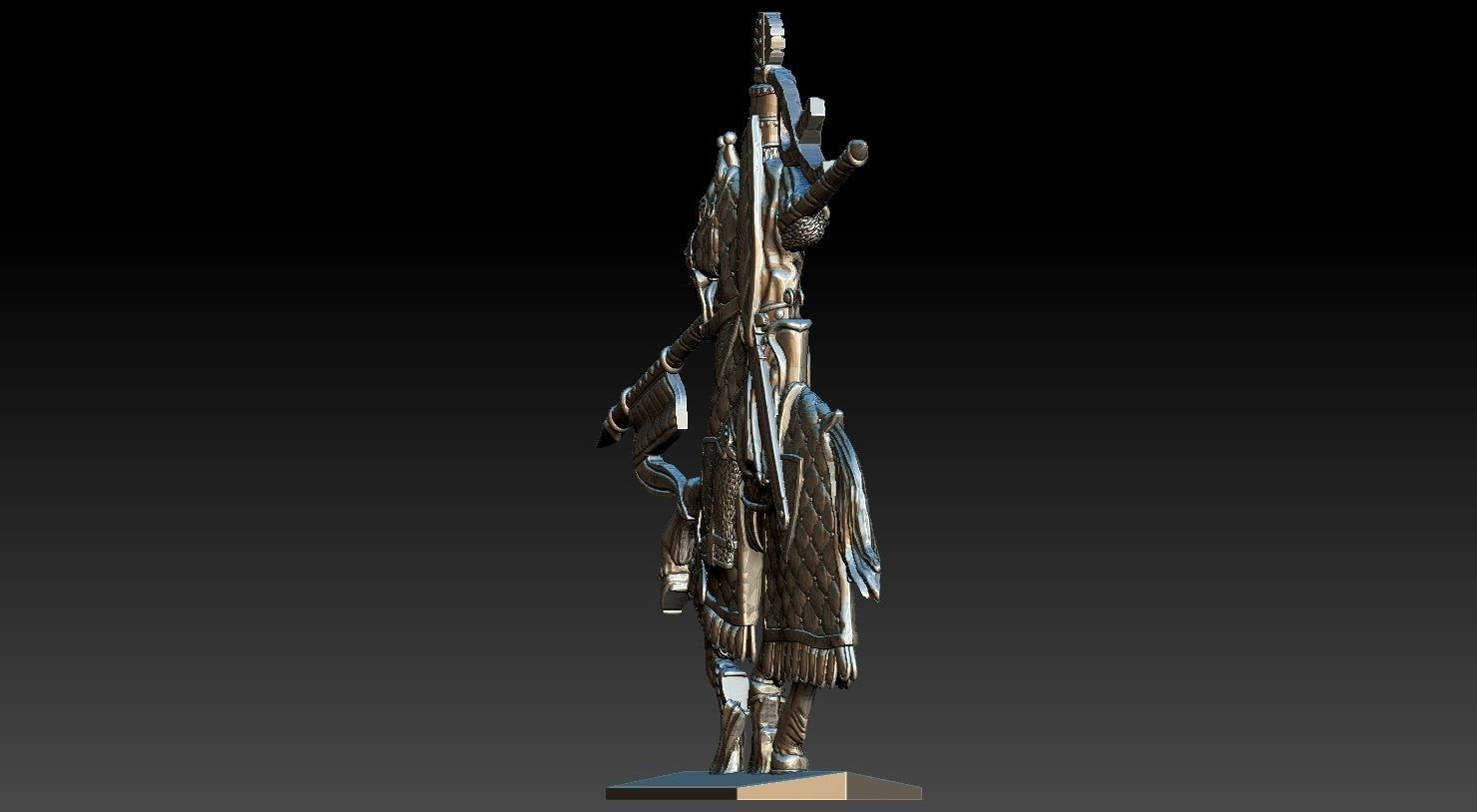 EQUESTRIAN KNIGHT 6 3D print model_9