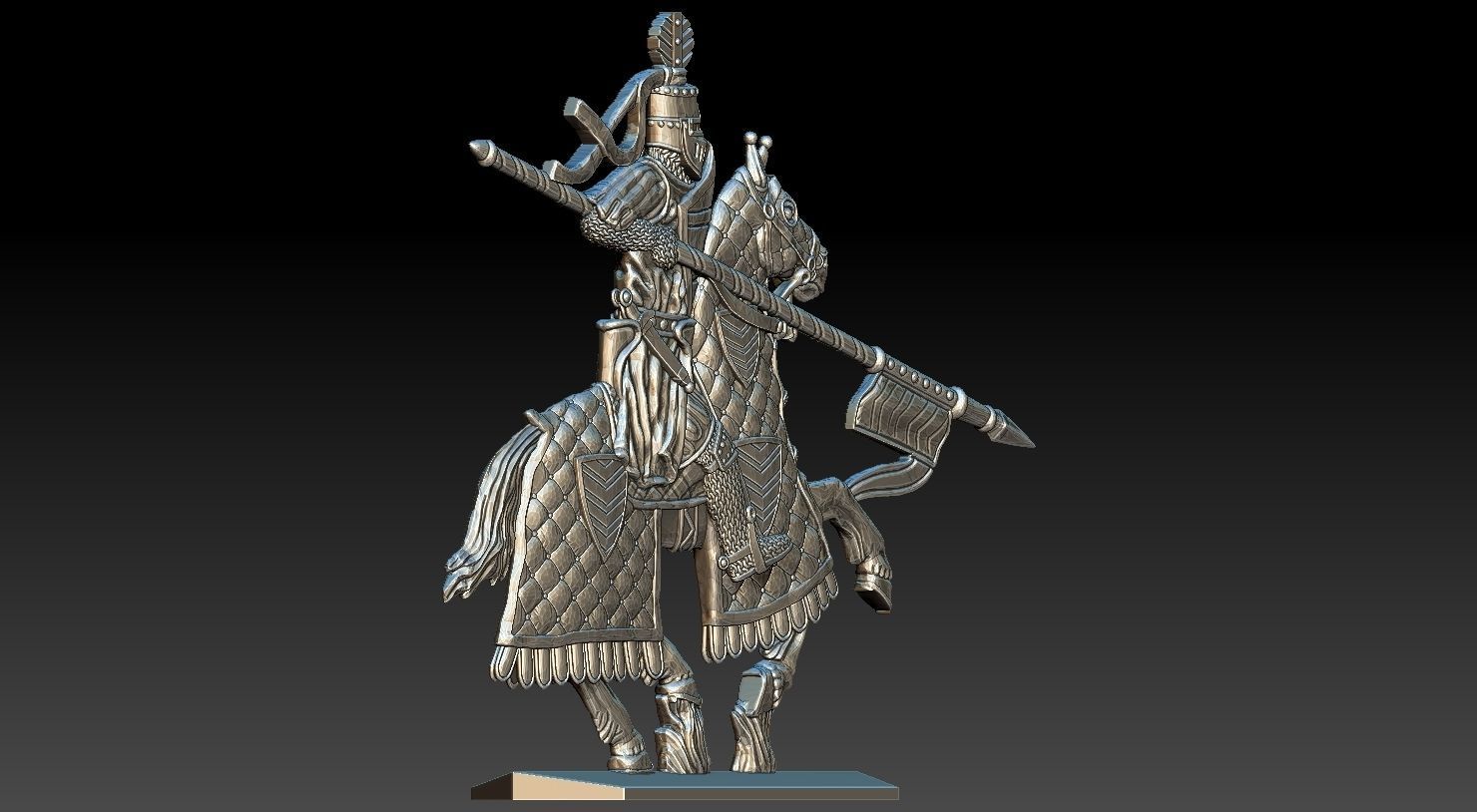 EQUESTRIAN KNIGHT 6 3D print model_14