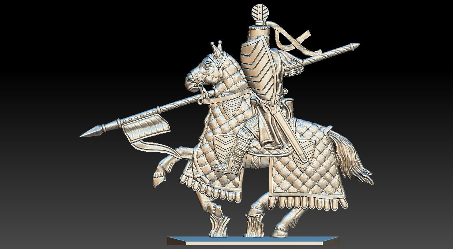 EQUESTRIAN KNIGHT 6 3D print model_4