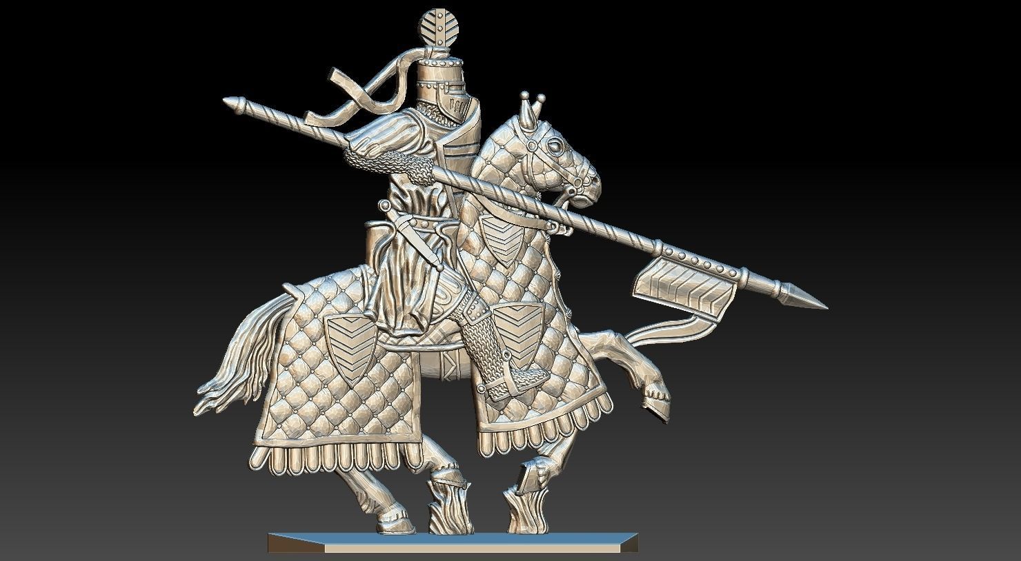 EQUESTRIAN KNIGHT 6 3D print model_16