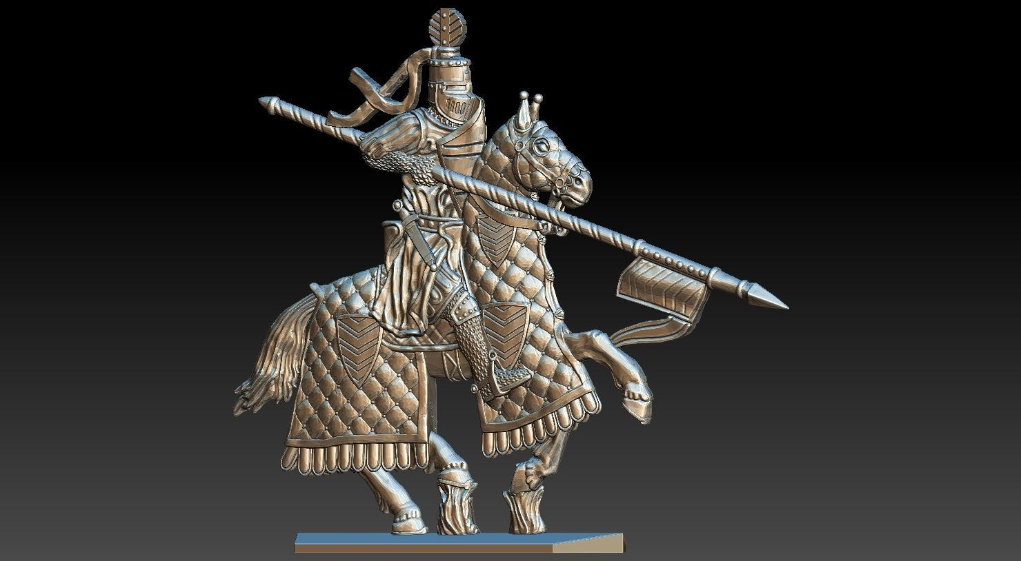 EQUESTRIAN KNIGHT 6 3D print model_13