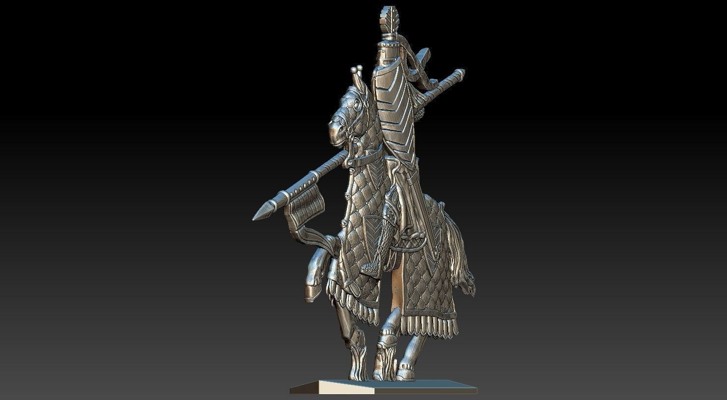 EQUESTRIAN KNIGHT 6 3D print model_25