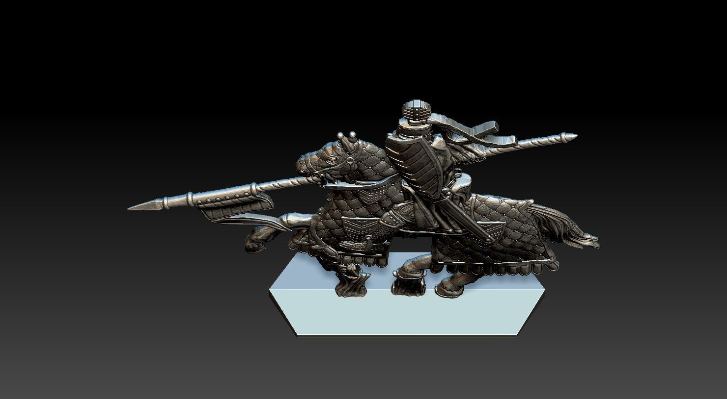 EQUESTRIAN KNIGHT 6 3D print model_19