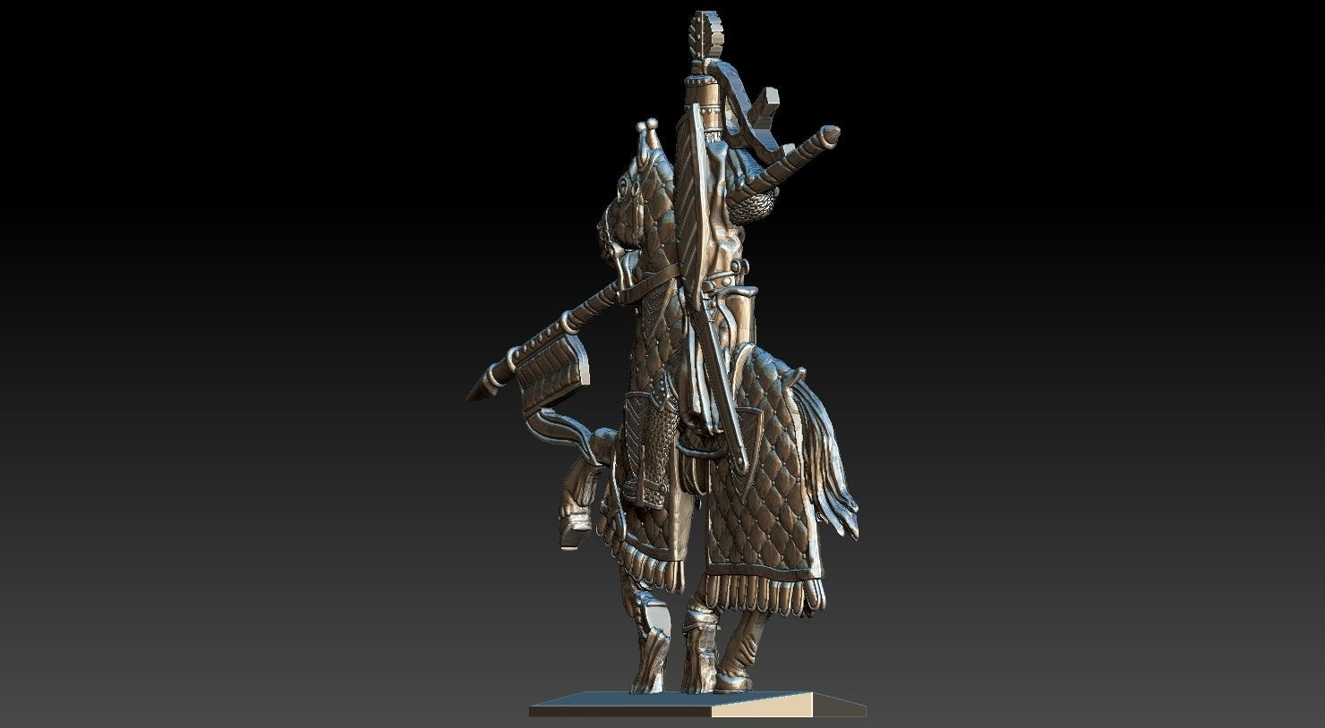 EQUESTRIAN KNIGHT 6 3D print model_8
