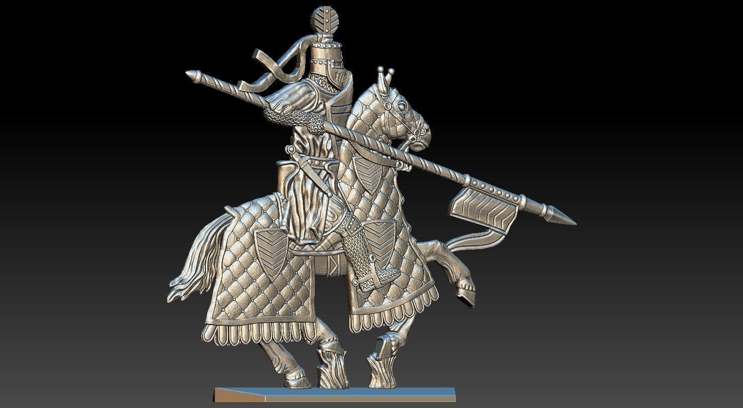 EQUESTRIAN KNIGHT 6 3D print model_15