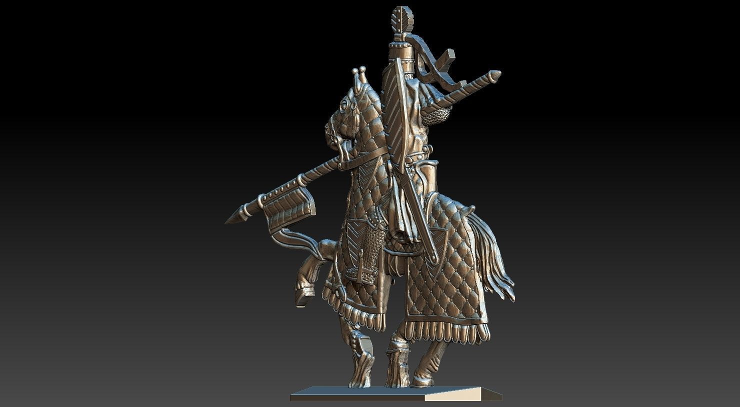 EQUESTRIAN KNIGHT 6 3D print model_7