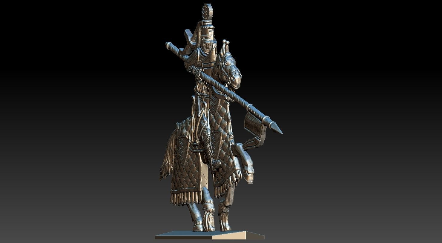 EQUESTRIAN KNIGHT 6 3D print model_21