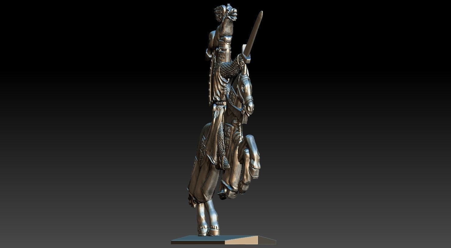 EQUESTRIAN KNIGHT 8 3D print model_21