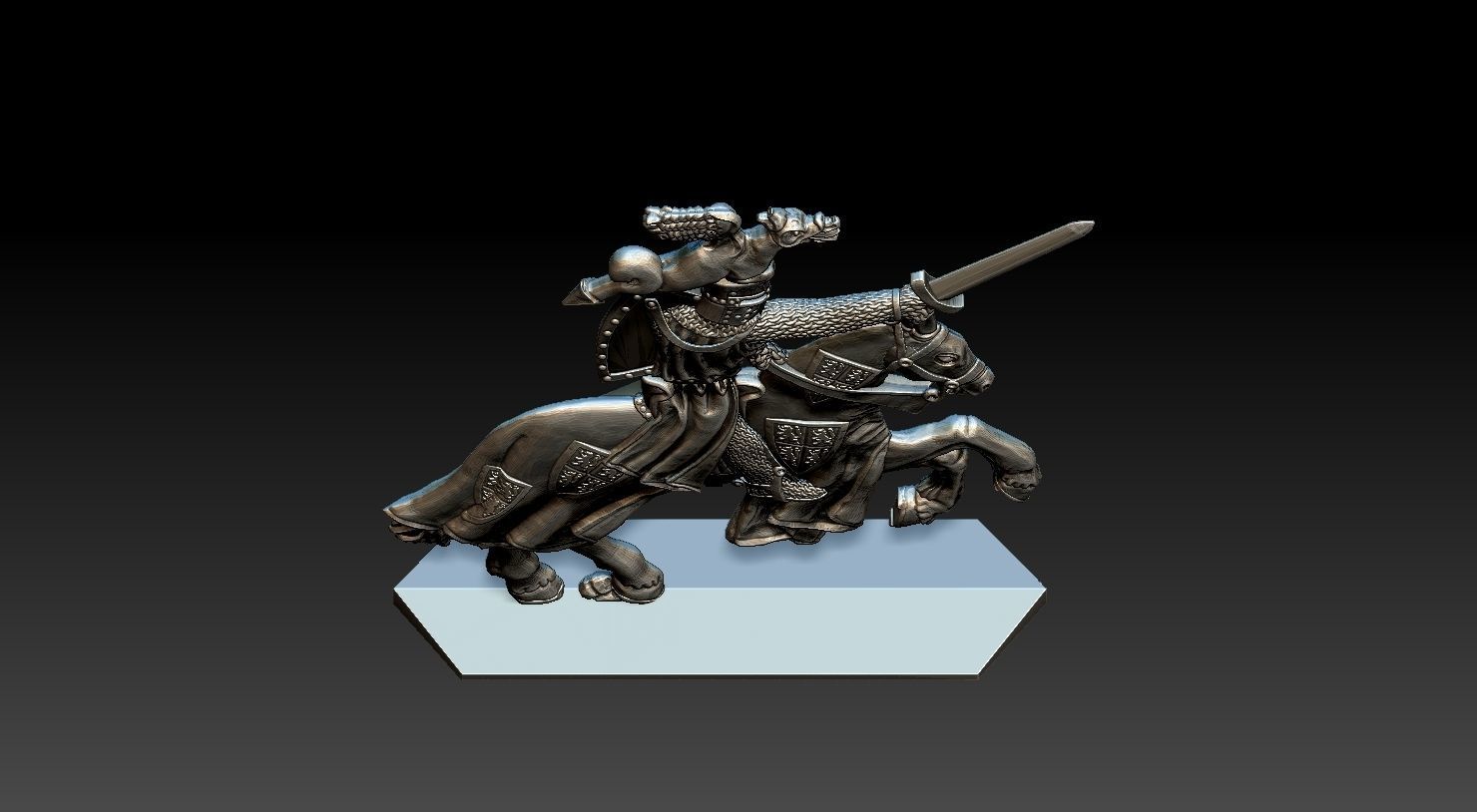 EQUESTRIAN KNIGHT 8 3D print model_16