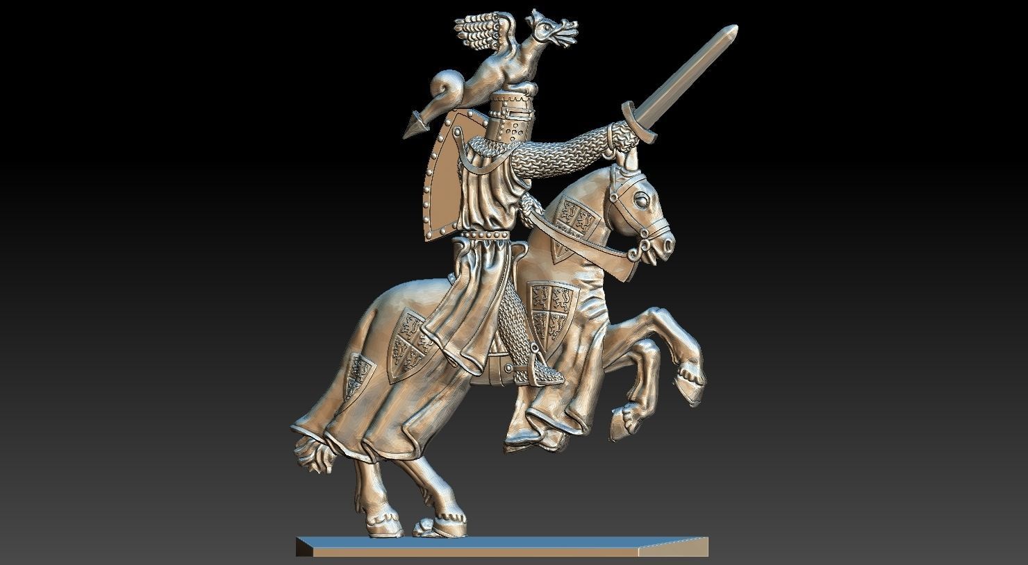 EQUESTRIAN KNIGHT 8 3D print model_13