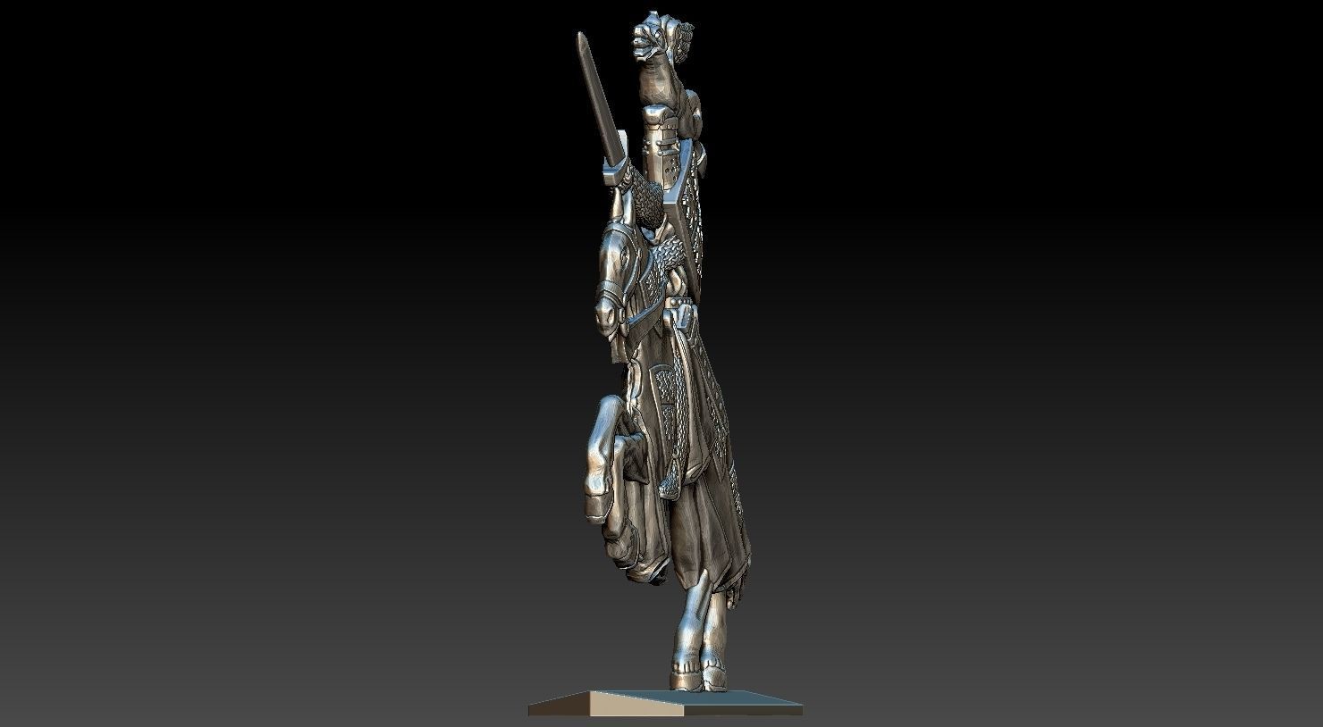 EQUESTRIAN KNIGHT 8 3D print model_23