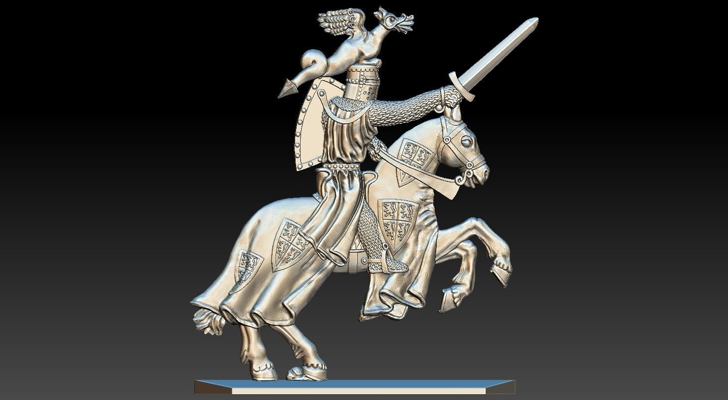 EQUESTRIAN KNIGHT 8 3D print model_15