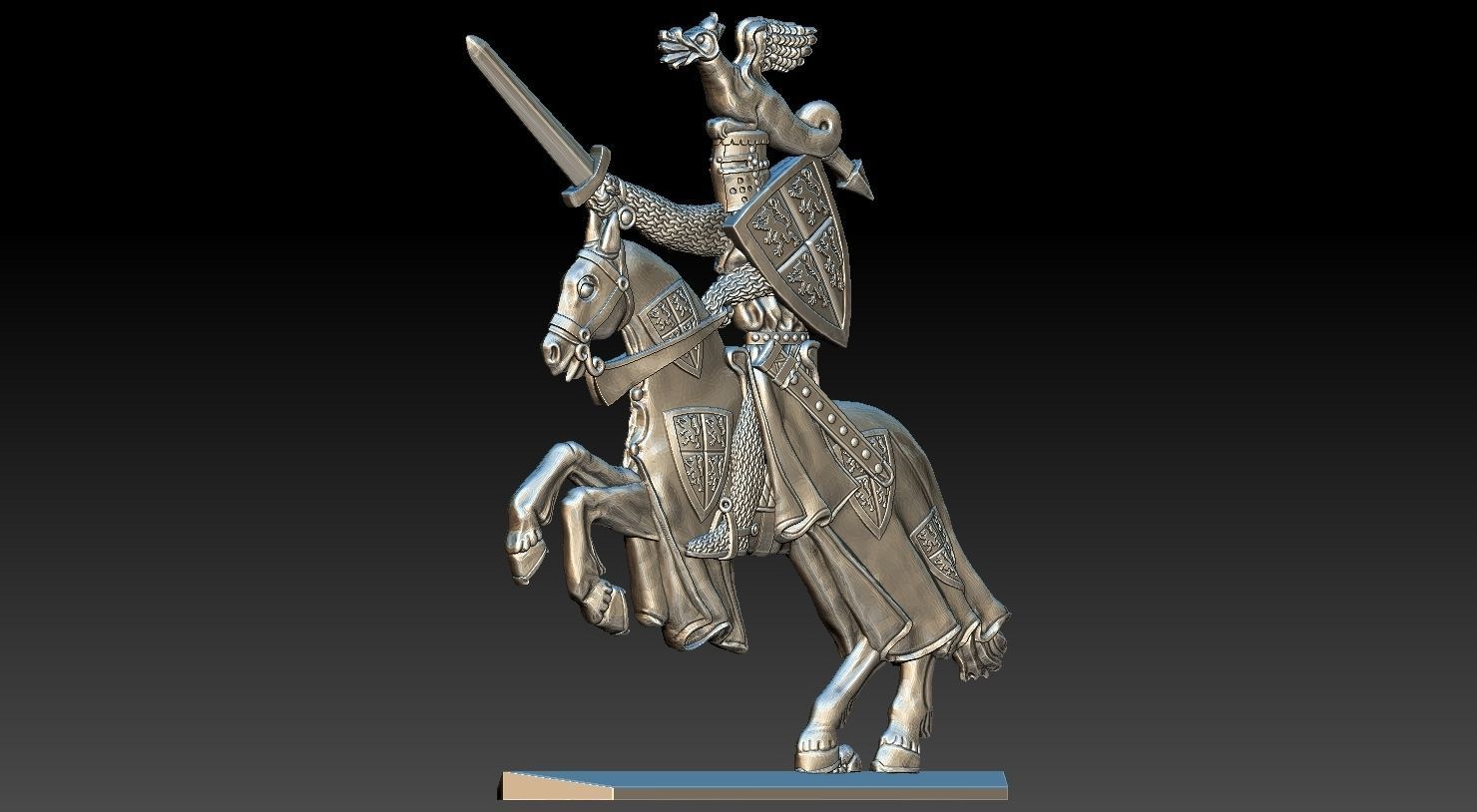 EQUESTRIAN KNIGHT 8 3D print model_25