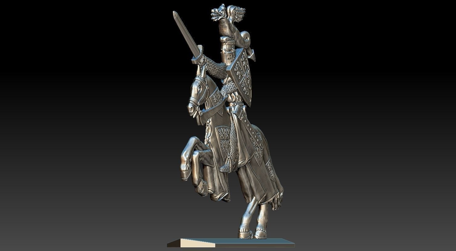 EQUESTRIAN KNIGHT 8 3D print model_24