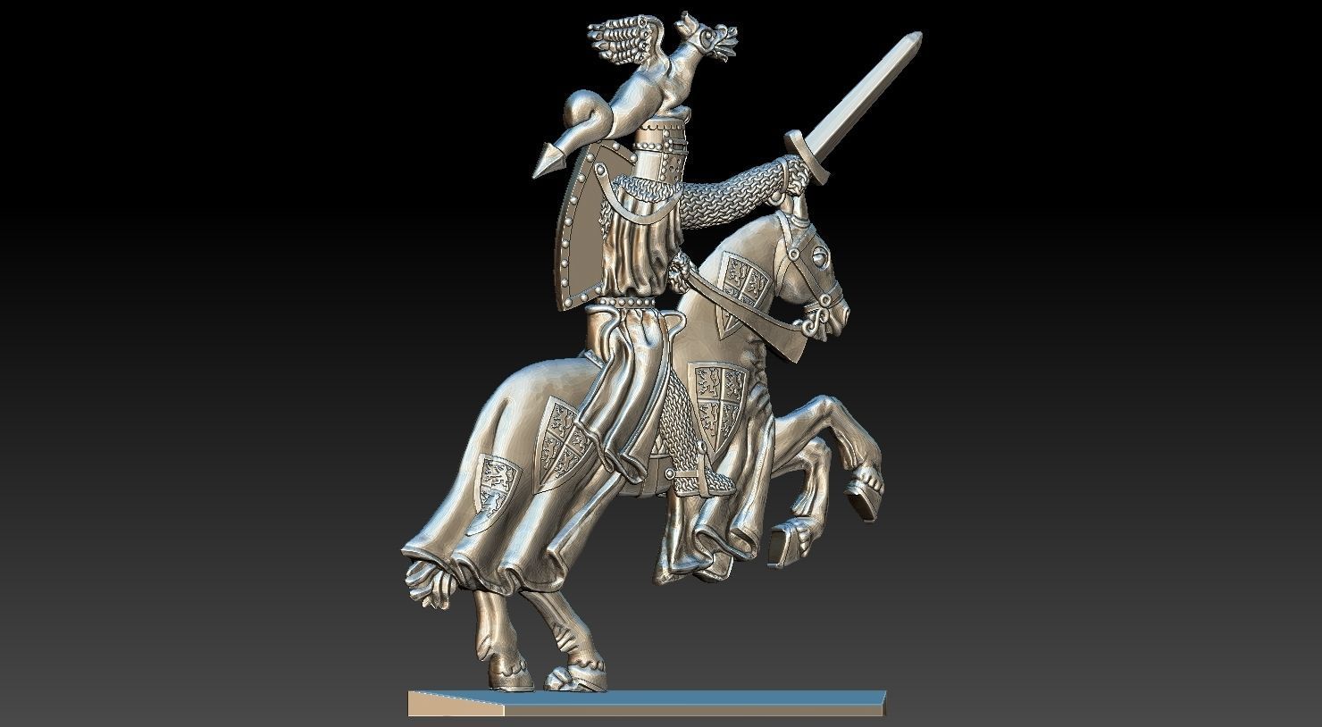 EQUESTRIAN KNIGHT 8 3D print model_12