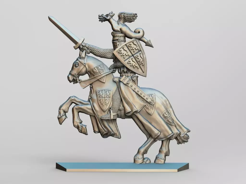 EQUESTRIAN KNIGHT 8 3D print model_0
