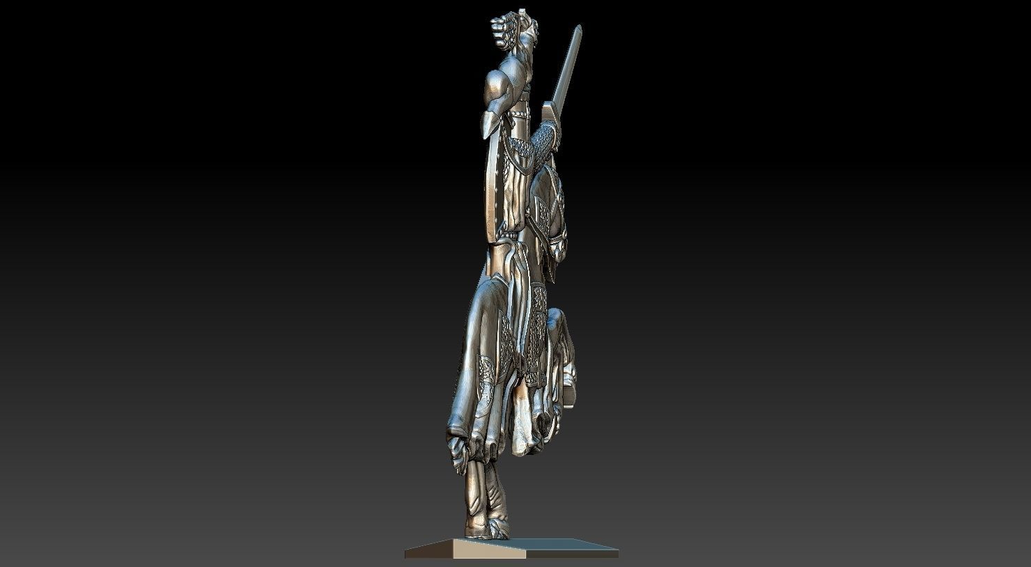 EQUESTRIAN KNIGHT 8 3D print model_10