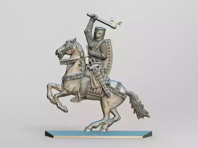 EQUESTRIAN KNIGHT 9 3D print model