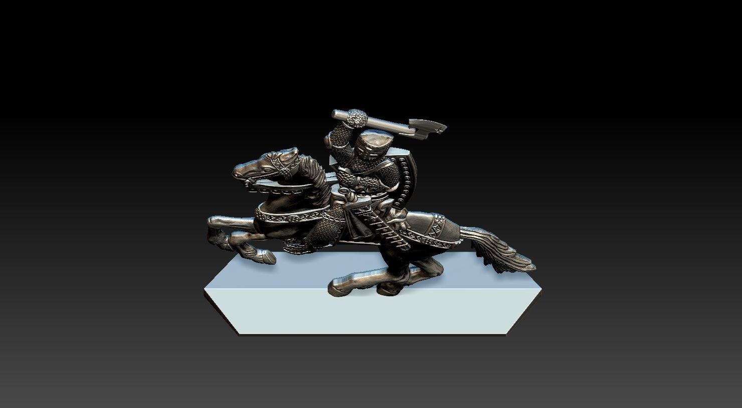 EQUESTRIAN KNIGHT 9 3D print model_16