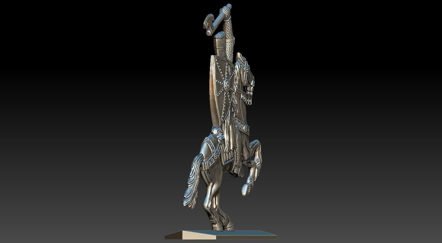 EQUESTRIAN KNIGHT 9 3D print model_24