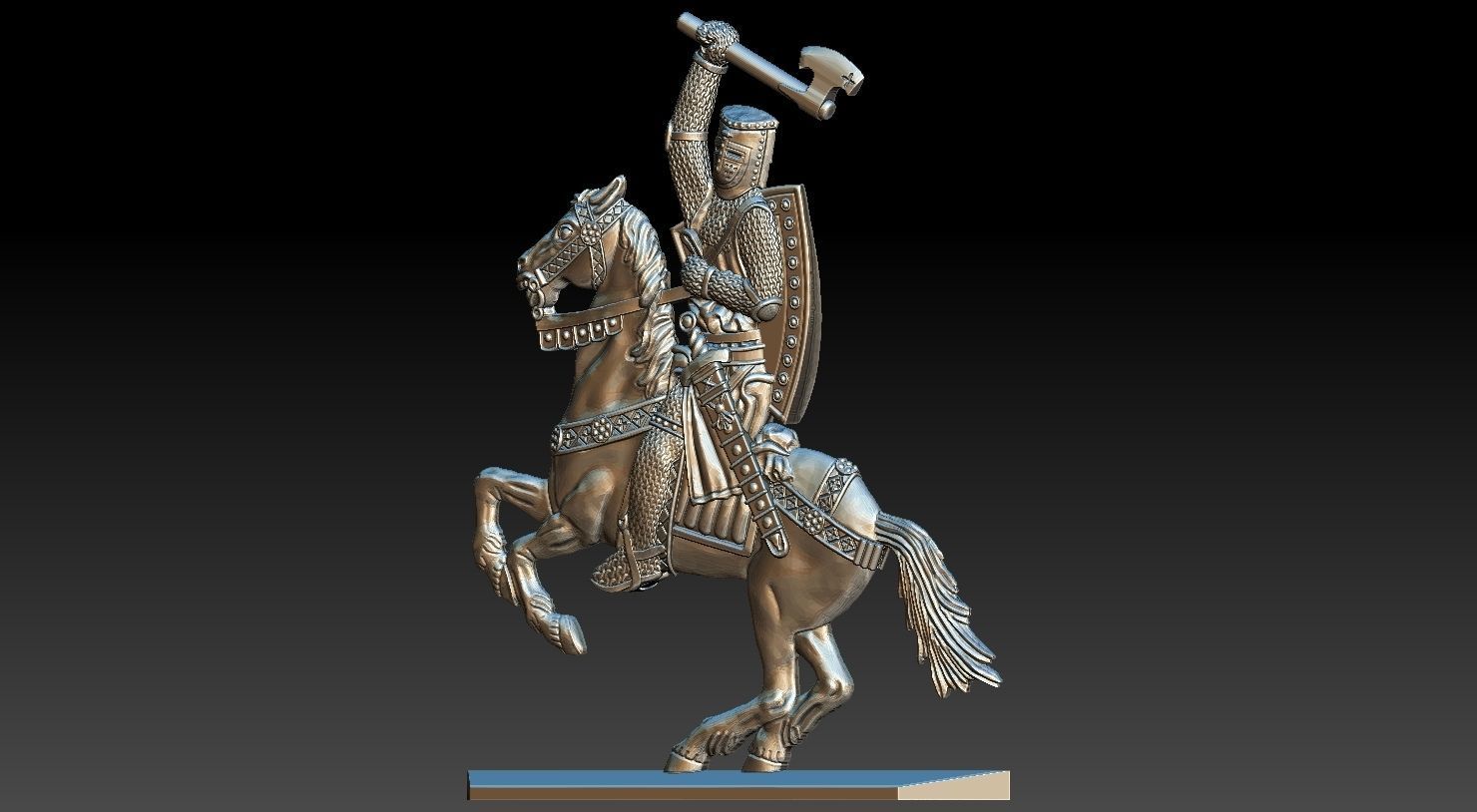 EQUESTRIAN KNIGHT 9 3D print model_20