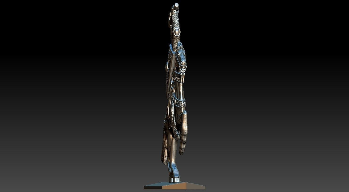 EQUESTRIAN KNIGHT 9 3D print model_8