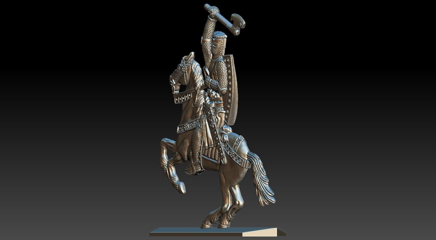 EQUESTRIAN KNIGHT 9 3D print model_21