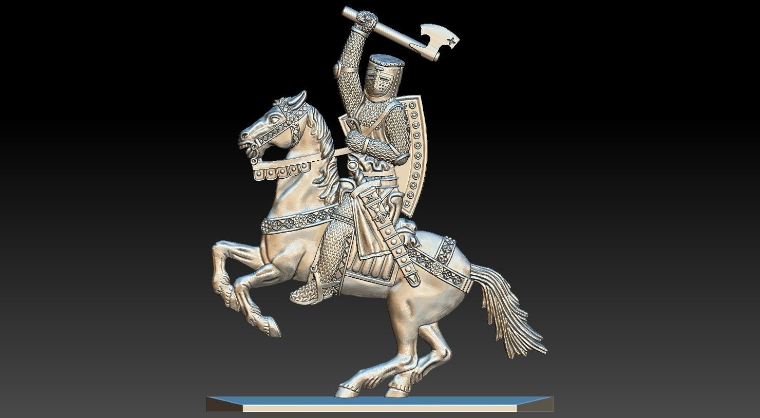 EQUESTRIAN KNIGHT 9 3D print model_15
