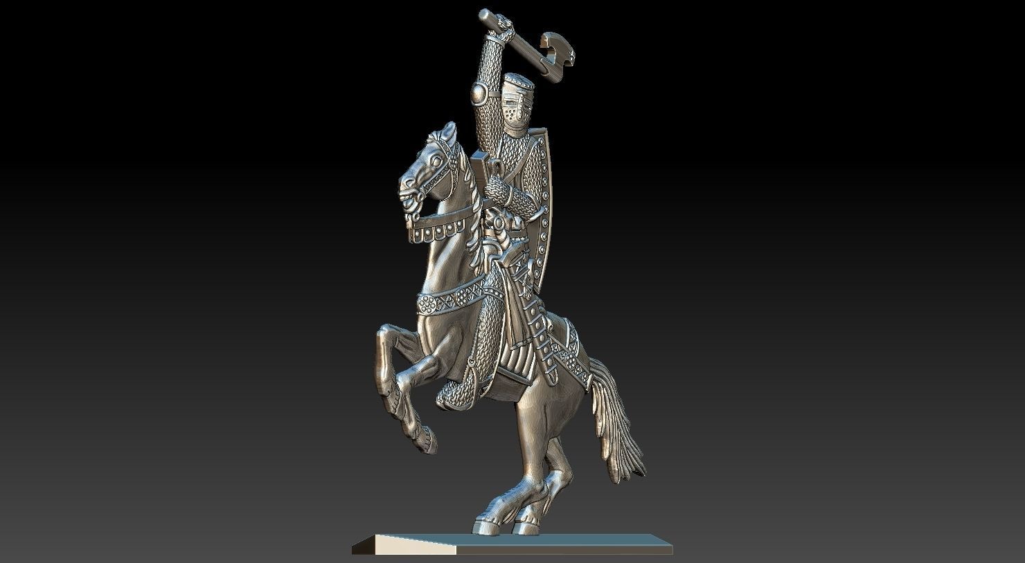 EQUESTRIAN KNIGHT 9 3D print model_11