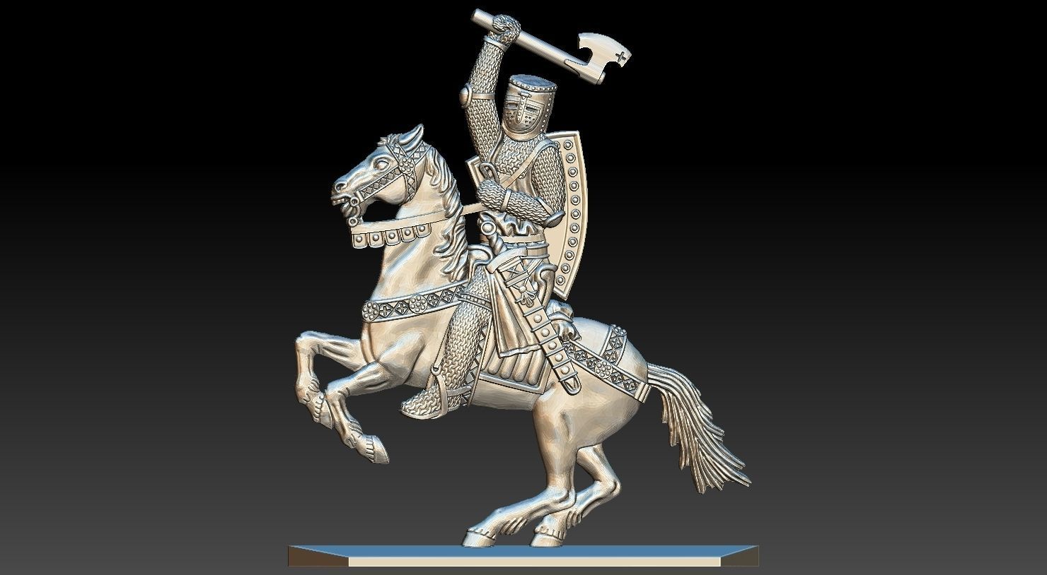 EQUESTRIAN KNIGHT 9 3D print model_14