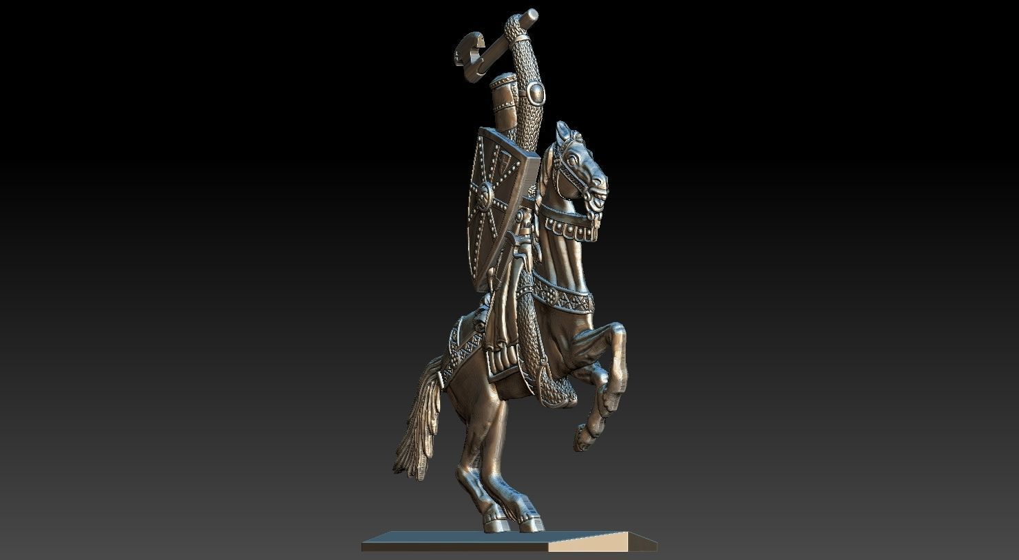 EQUESTRIAN KNIGHT 9 3D print model_7