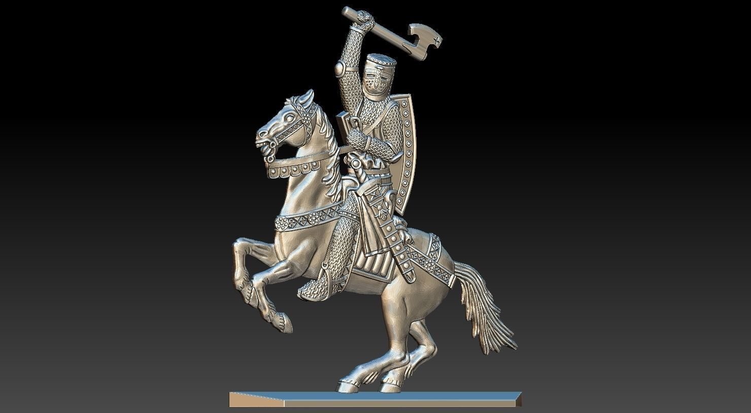 EQUESTRIAN KNIGHT 9 3D print model_12