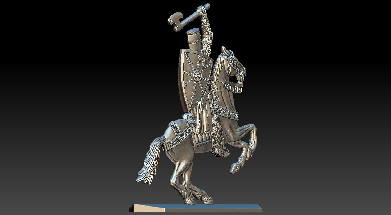 EQUESTRIAN KNIGHT 9 3D print model_25