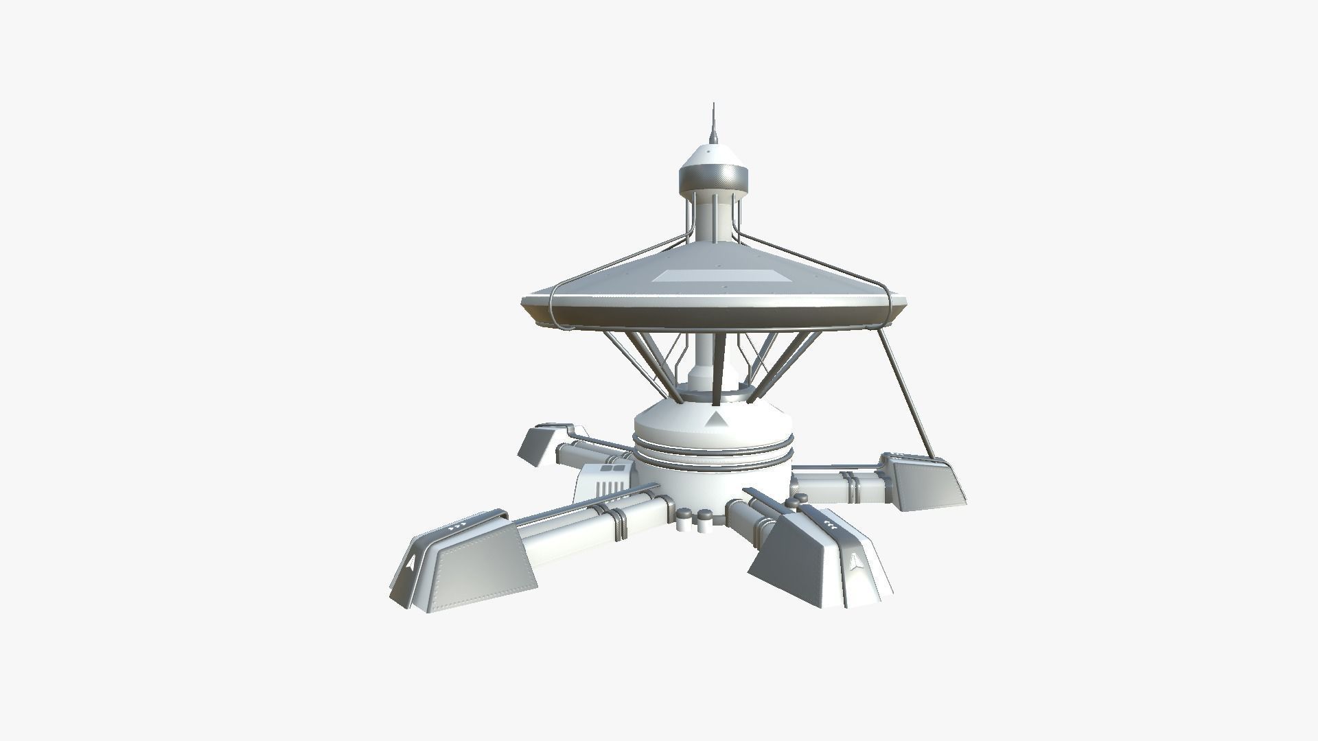 10 Sci Fi Buildings Collection B - White Gray - Exterior Design _100